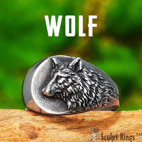 Sculpt rings wolf ring - rings™,