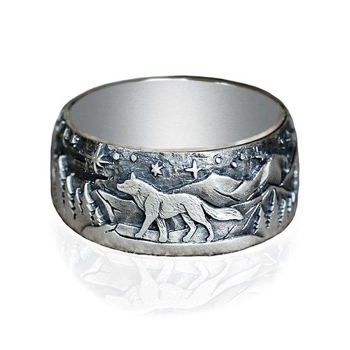 Haixian unisex retro wolf - unisex,