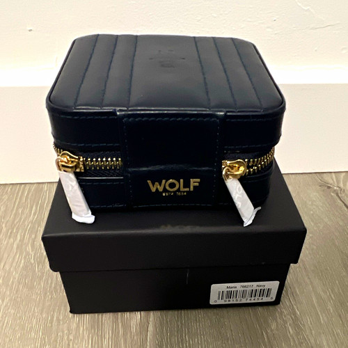 Wolf maria navy leather - wolf,