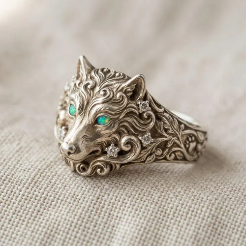 925 sterling silver wolf - 925,